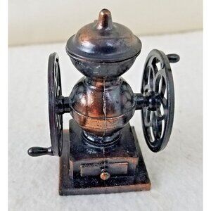 Vintage Antique Finish Die-Cast Miniature Coffee Mill Pencil Sharpener 9624 New